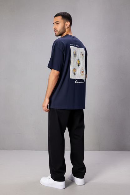 T-Shirt Oversize Navy blue Urbanity 5120