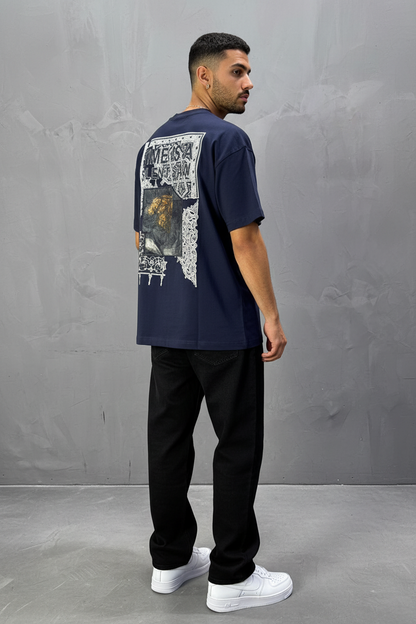 T-Shirt Oversize Blue navy Urbanity 5101