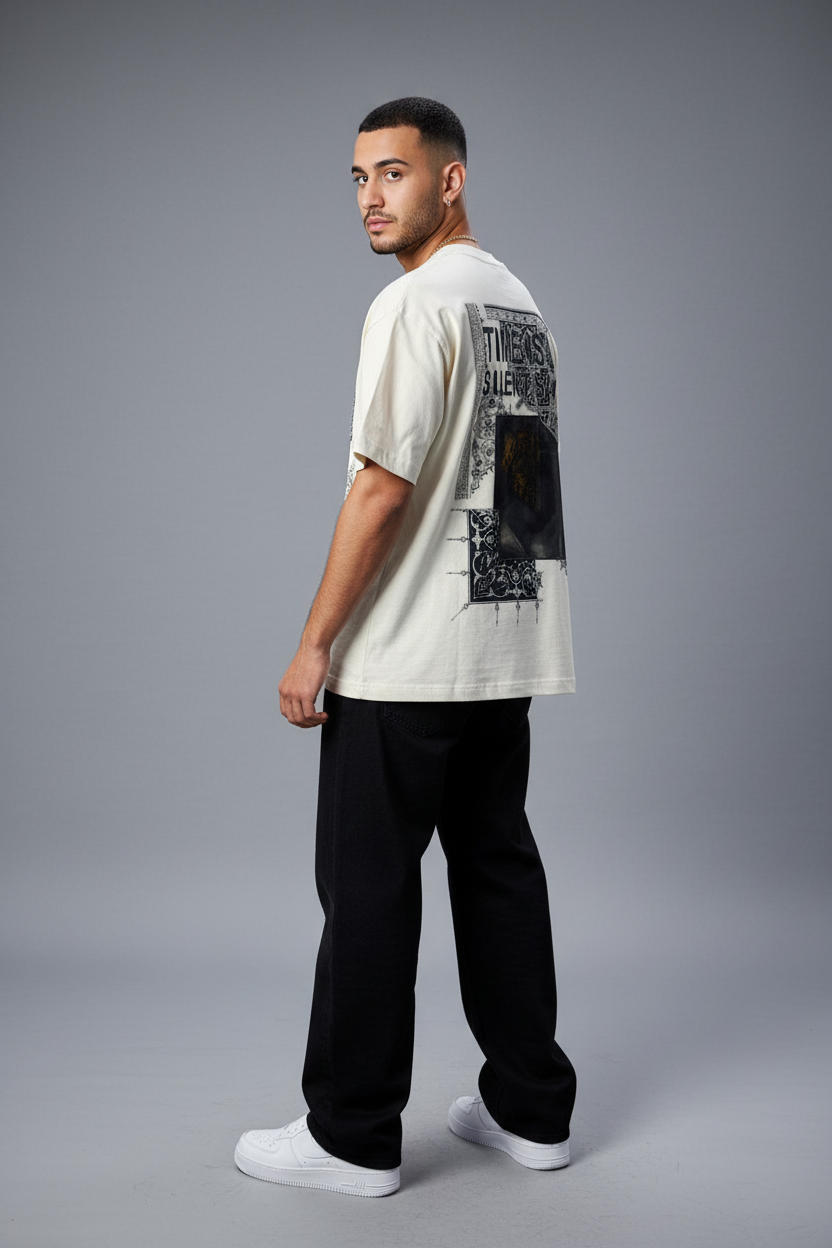 T-Shirt Oversize Beige Urbanity 5101
