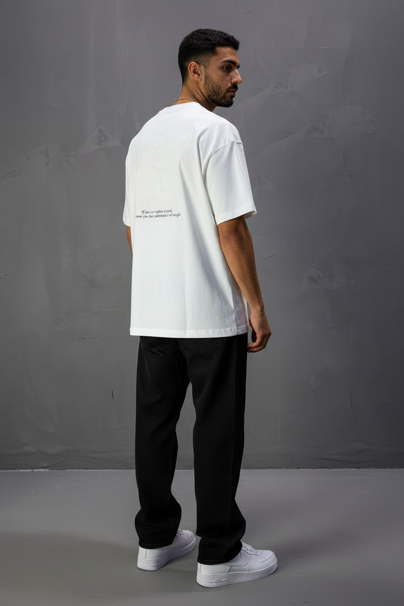 T-Shirt Oversize Blanc Urbanity 5128
