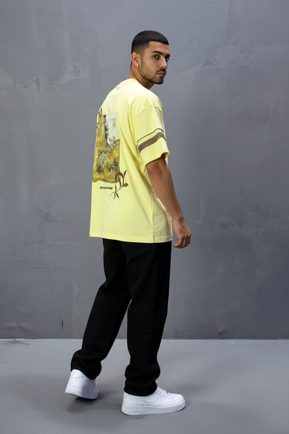 T-Shirt Oversize  yellow Bvolution 5072