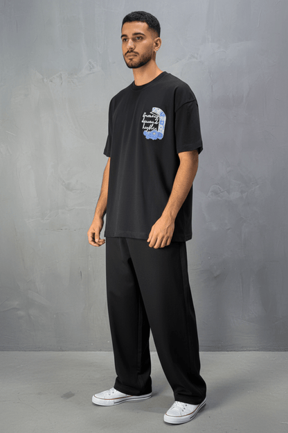 T-shirt Oversize noir – Dreamy Demand Hustler 5103 - ZG PREMIUM