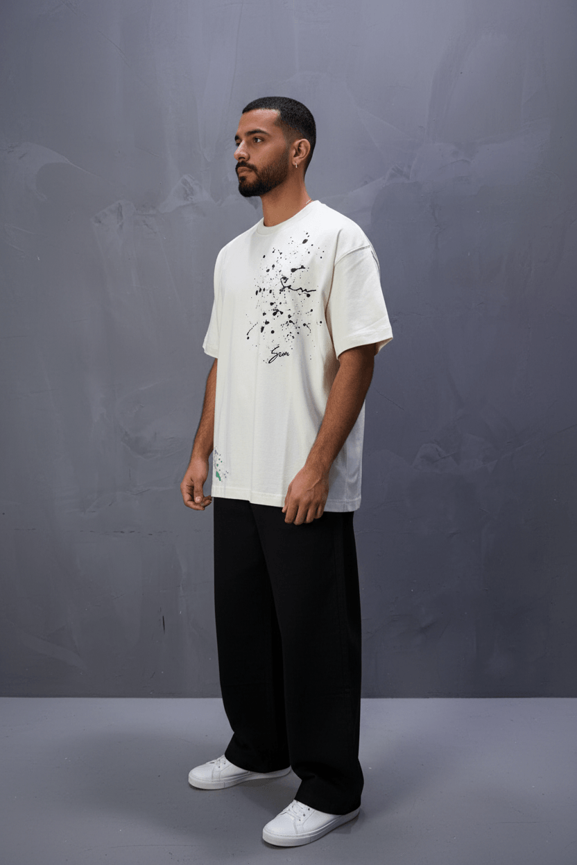 T-shirt Oversize Beige  – Art Gallery 5114