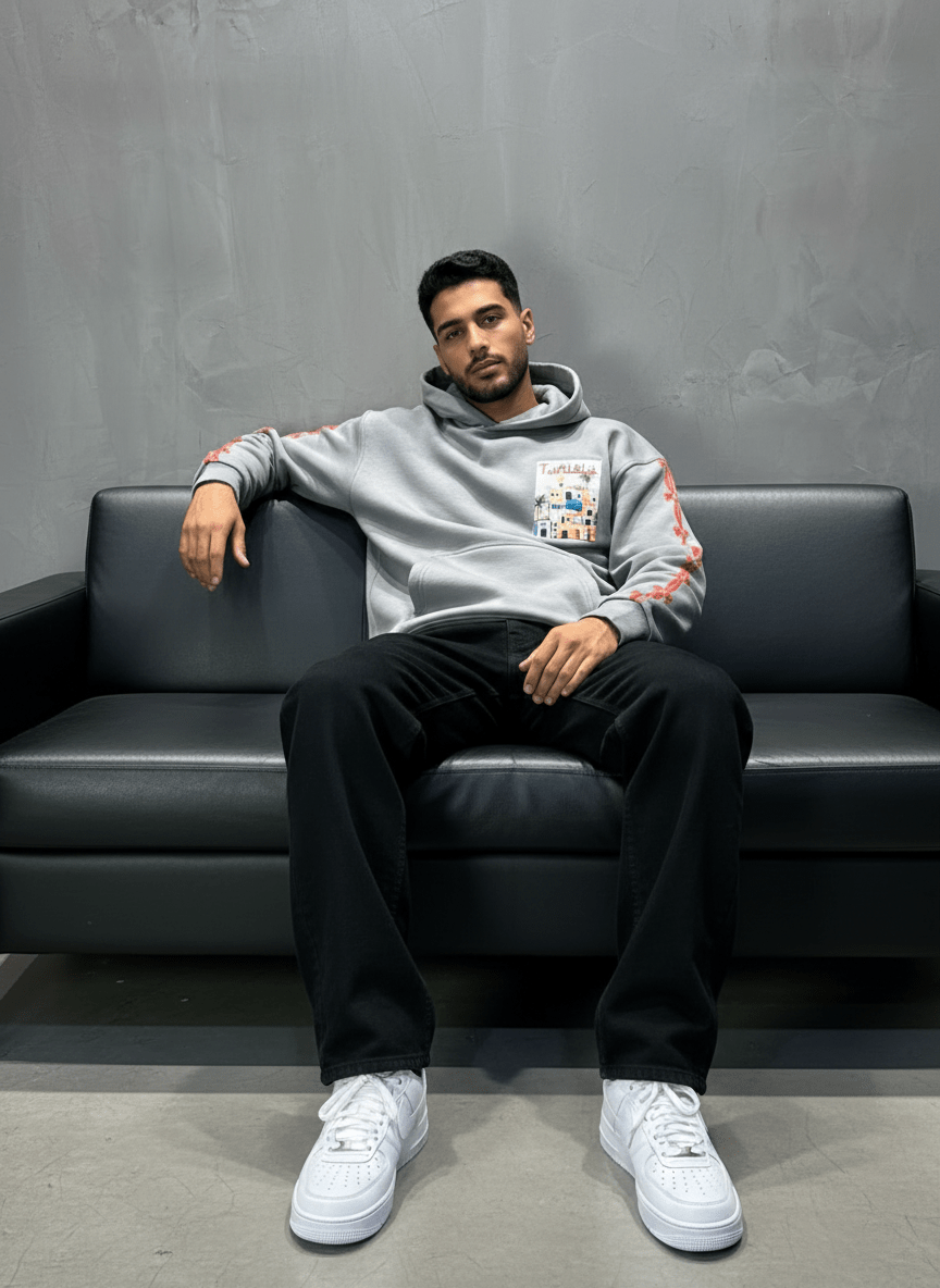 SWEAT CAPUCH GRIS TUNISIA 7857 - ZG PREMIUM