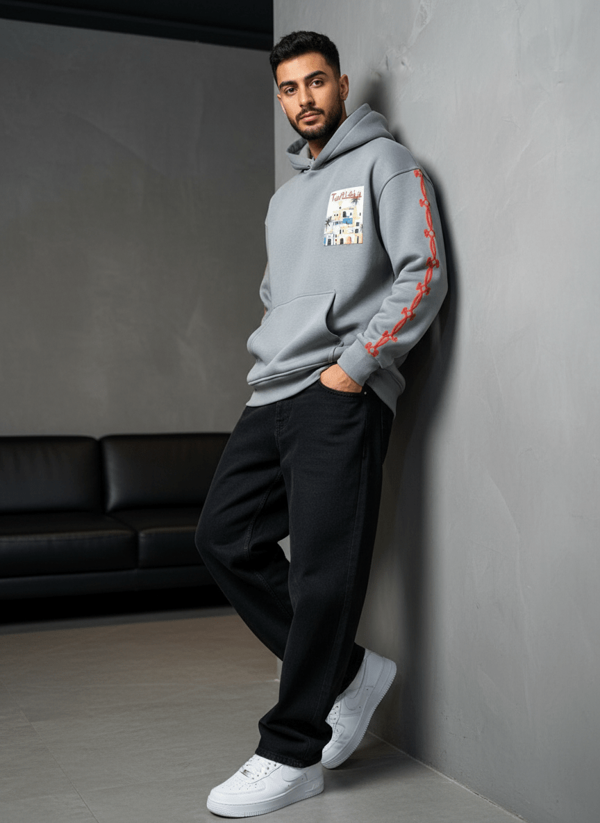 SWEAT CAPUCH GRIS TUNISIA 7857 - ZG PREMIUM