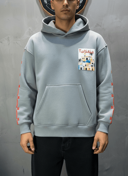 SWEAT CAPUCH GRIS TUNISIA 7857 - ZG PREMIUM