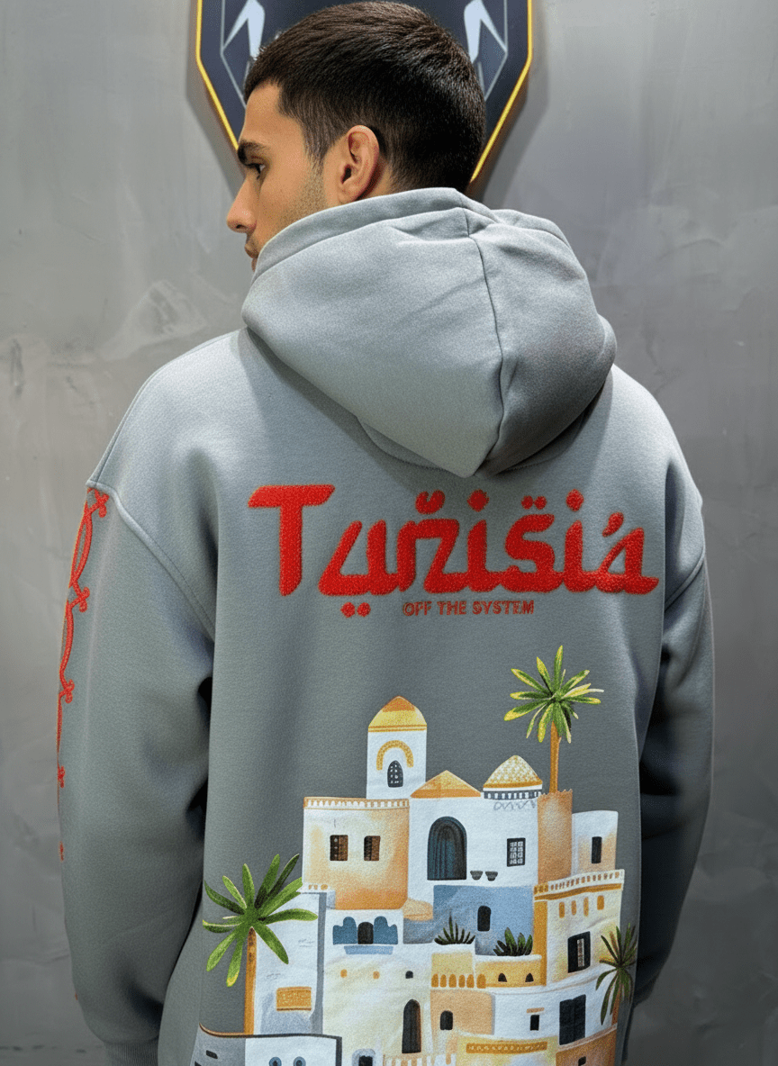 SWEAT CAPUCH GRIS TUNISIA 7857 - ZG PREMIUM