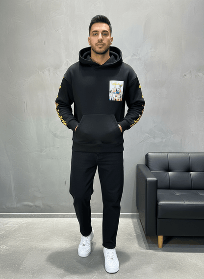 SWEAT CAPUCH NOIR TUNISIA 7857 - ZG PREMIUM