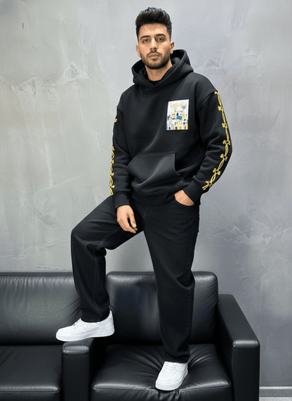 SWEAT CAPUCH NOIR TUNISIA 7857 - ZG PREMIUM