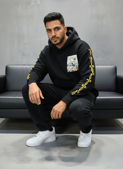 SWEAT CAPUCH NOIR TUNISIA 7857 - ZG PREMIUM