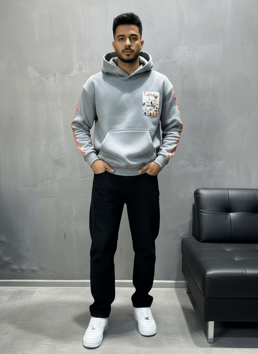 SWEAT CAPUCH GRIS TUNISIA 7857 - ZG PREMIUM
