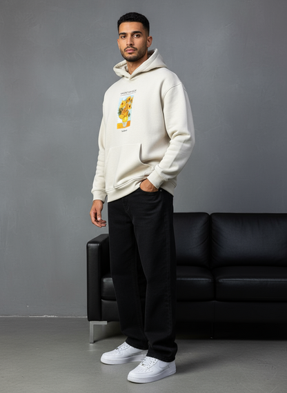 HOODIE SAW OVERSIZE BEIGE 4958