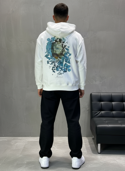 HOODIE SAW OVERSIZE WHITE 4998