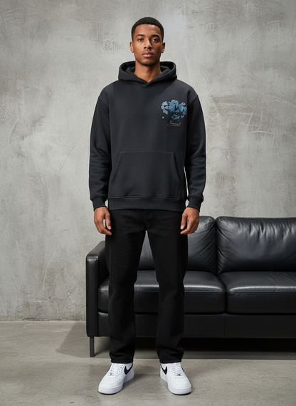 HOODIE SAW OVERSIZE BLACK 4998