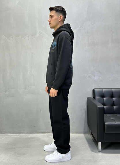 HOODIE SAW OVERSIZE BLACK 4998