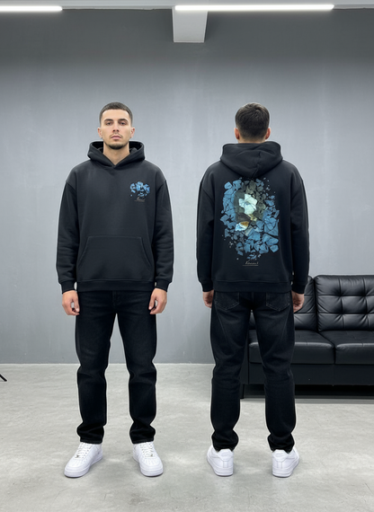 HOODIE SAW OVERSIZE BLACK 4998