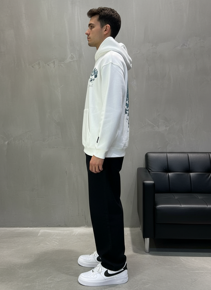 HOODIE SAW OVERSIZE WHITE 4998