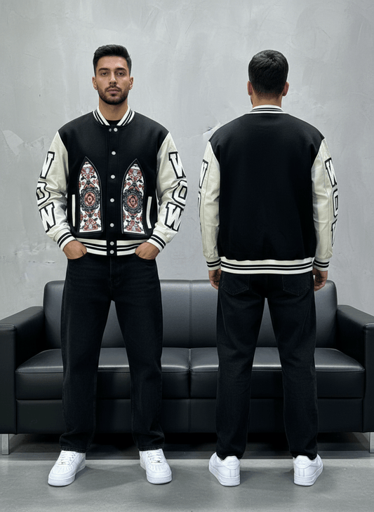 VESTE VARSITY NOIR 1737 - ZG PREMIUM
